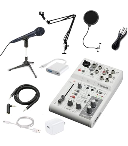 ヤマハ(YAMAHA) ライブストリーミングミキサー ホワイト AG03MK2 ヤマハ YAMAHA AG03 MK2 W 3チャンネル ライブストリーミング